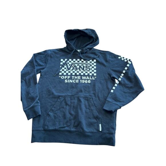 VANS OFF THE WALL, black pullover sweatshirt Hoodie, Men's size S - Picture 2 of 7